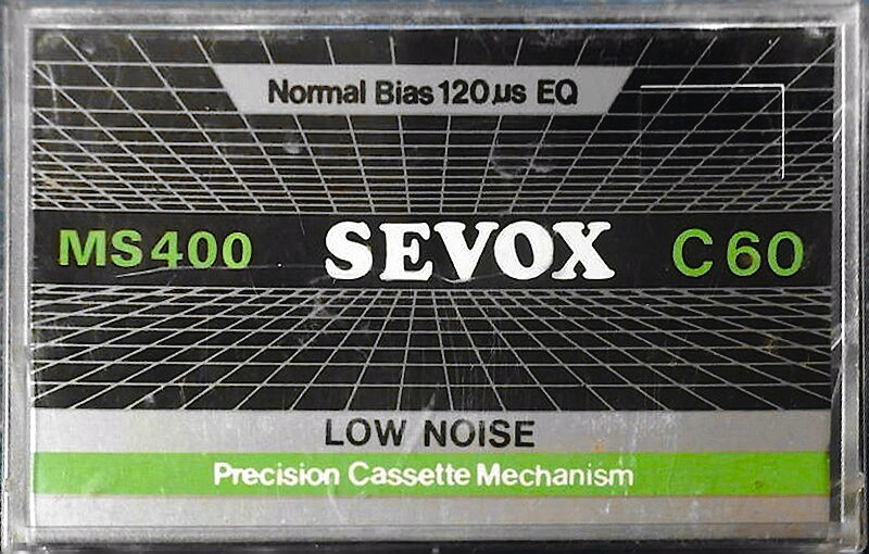 Compact Cassette Sevox 60 "MS 400" Type I Normal 1984 Hong Kong
