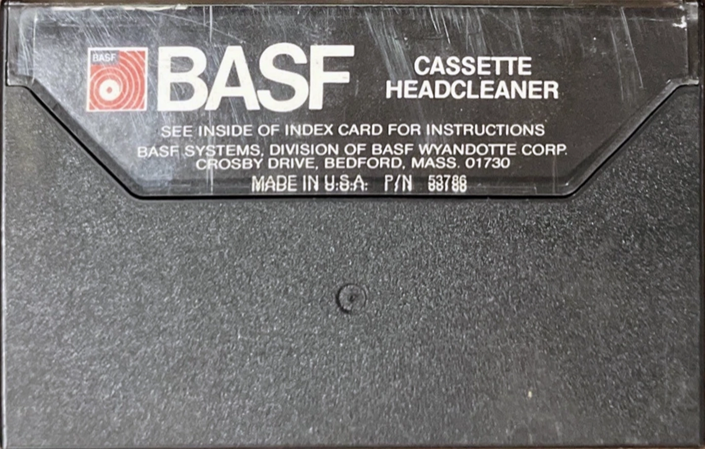 Compact Cassette BASF Cleaning Cassette 1976 USA