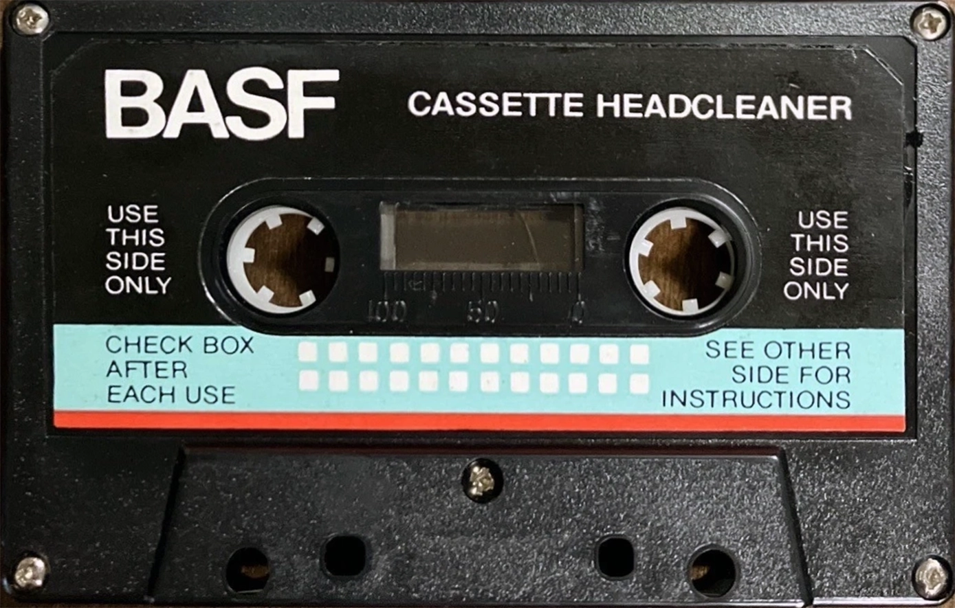 Compact Cassette BASF Cleaning Cassette 1976 USA