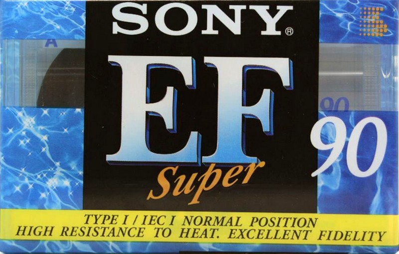Compact Cassette Sony Super EF 90 Type I Normal 1995 Europe