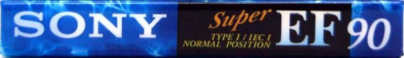 Compact Cassette Sony Super EF 90 Type I Normal 1995 Europe