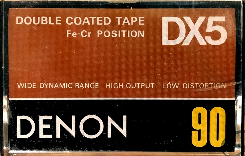 Compact Cassette Denon DX5 90 Type III Ferro Chrome 1978 USA