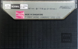 Compact Cassette Tony 60 "by Tony Wong Company (PTE) LTD." Type I Normal 1985 Singapore