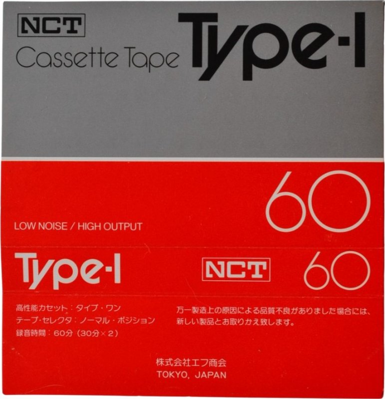 Compact Cassette NCT 60 Type I Normal 1979 Japan