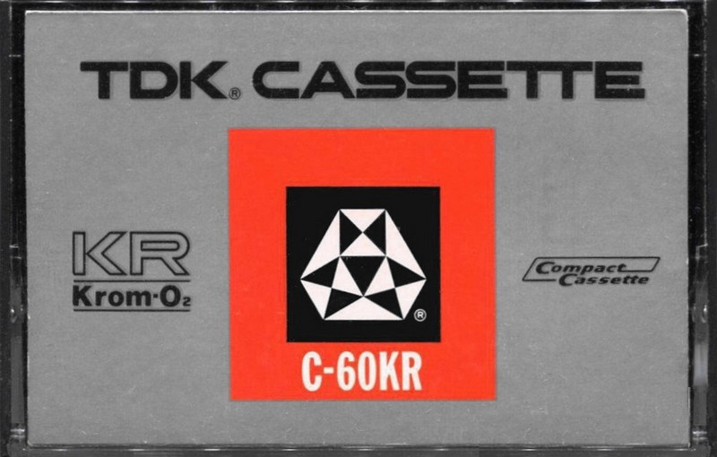 Compact Cassette TDK KR Krom 60 Type II Chrome 1972 USA