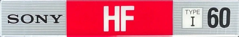 Compact Cassette Sony HF 60 Type I Normal 1988 USA