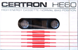 Compact Cassette Certron HE 60 Type I Normal 1976 USA