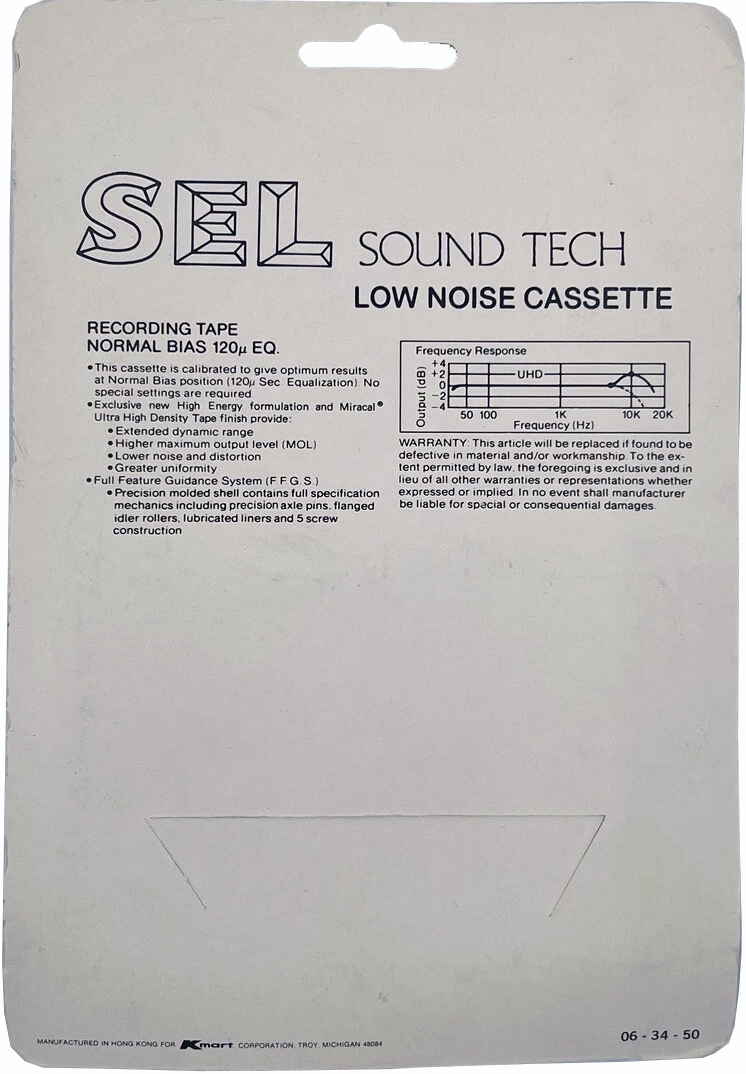 Blister Sel Sound Tech 60 Type I Normal 1983 USA