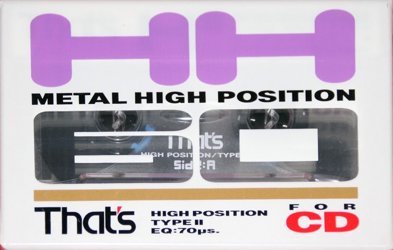 Compact Cassette Thats HH 60 Type II Chrome 1991 Japan