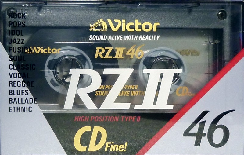 Compact Cassette Victor RZII 46 "RZ2-46N" Type II Chrome 1990 Japan