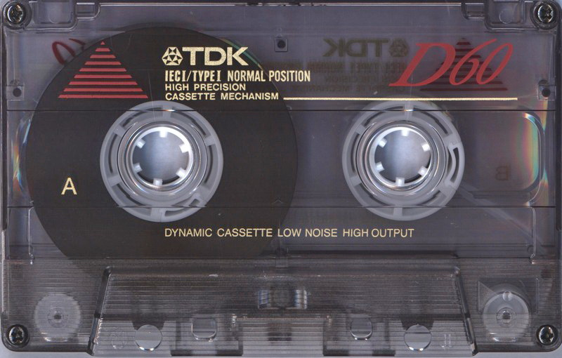 Compact Cassette TDK D 60 Type I Normal 1992 North America
