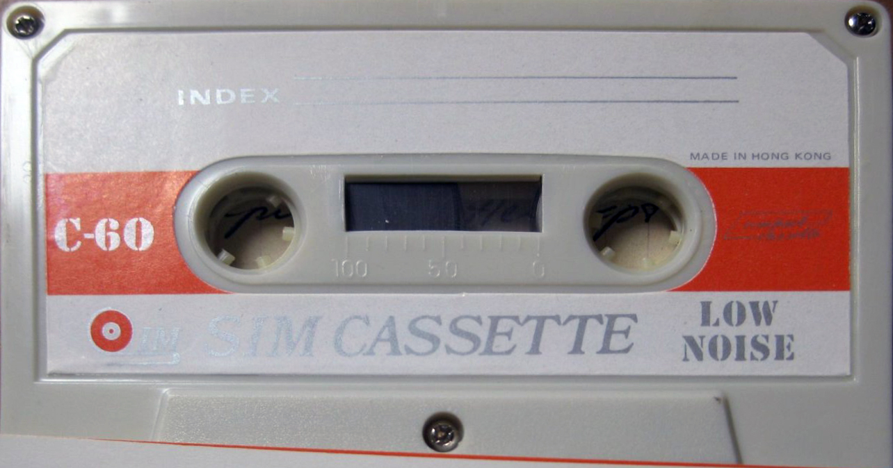 Compact Cassette Sim LN 60 Type I Normal Hong Kong