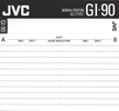 Compact Cassette JVC GI 90 "G1-90A" Type I Normal 1990 North America