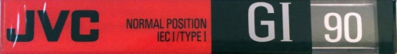 Compact Cassette JVC GI 90 "G1-90A" Type I Normal 1990 North America