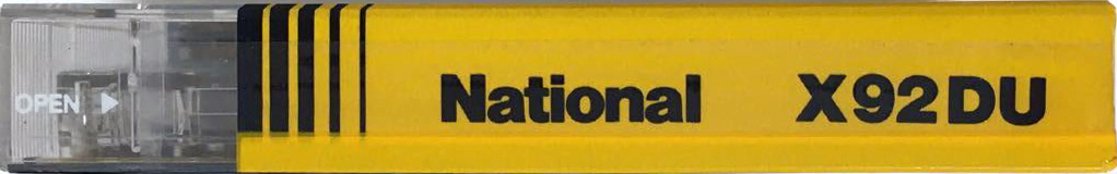 Compact Cassette National Angrom HG-DU 92 "RT-HG92DU" Type II Chrome 1985 Japan