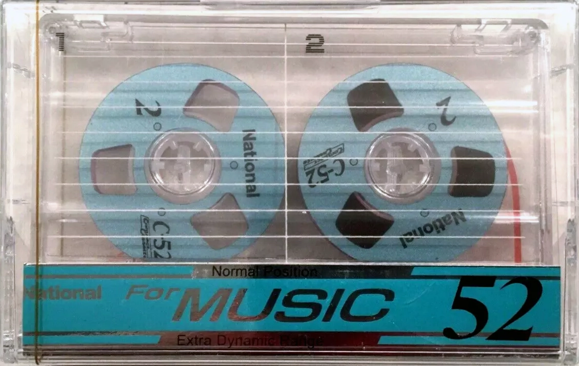 Compact Cassette National ED 52 "RT-52R(P)" Type I Normal 1987 Japan