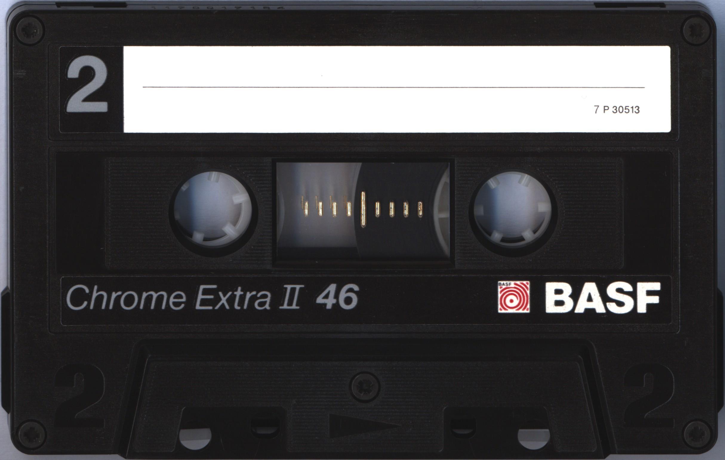 Compact Cassette BASF Chrome Extra II 46 Type II Chrome 1987 Europe