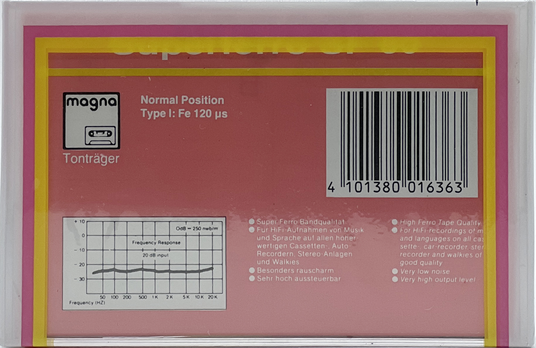 Compact Cassette Magna SF 60 Type I Normal 1990 Europe