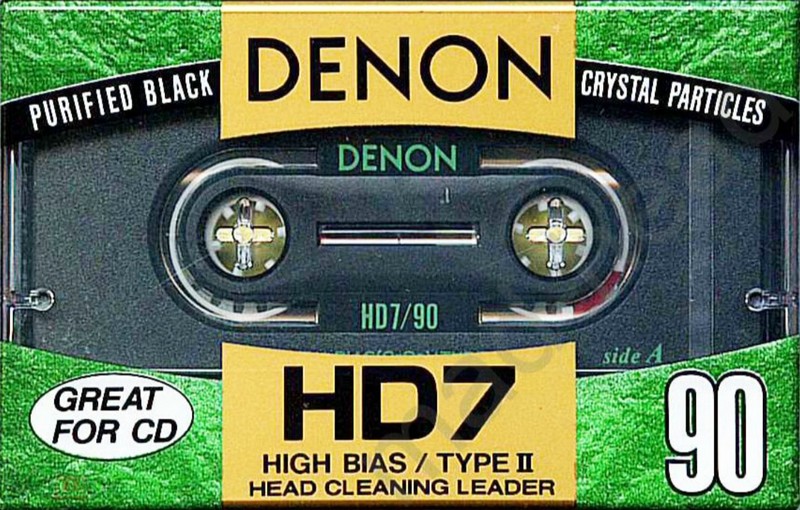Compact Cassette Denon HD7 90 "HD7-90GED" Type II Chrome 1994 North America