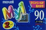 2 pack Maxell My1 90 "MY1-90 2P" Type I Normal 1997 Japan