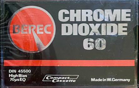 Compact Cassette Berec 60 Type II Chrome UK