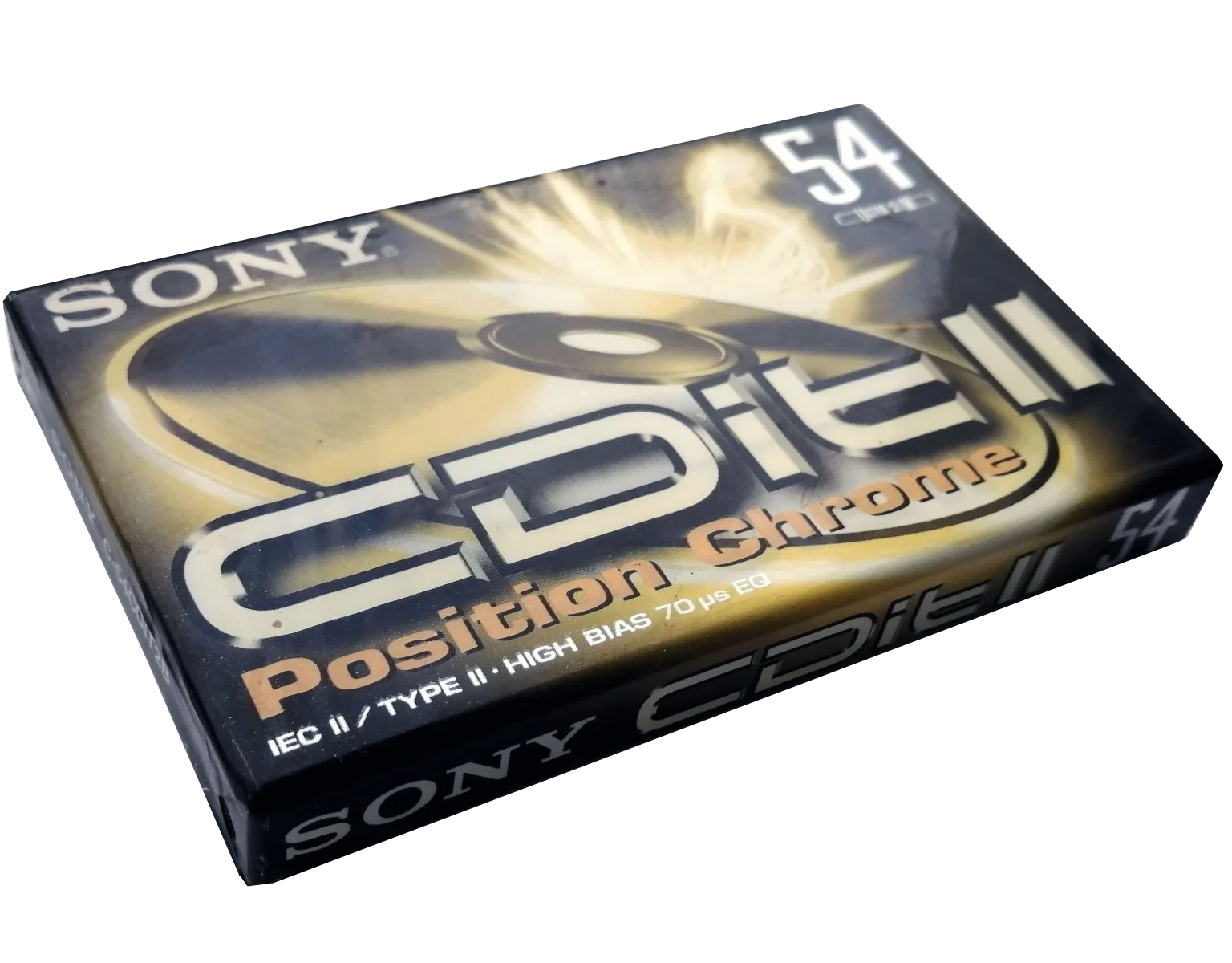 Compact Cassette Sony CDit II 54 "C-54CDIT2B" Type II Chrome 1996 Europe