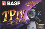 Compact Cassette BASF TP IV Metal Maxima 90 Type IV Metal 1995 Europe