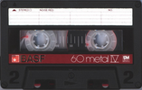 Compact Cassette BASF Metal IV 60 "ME IV" Type IV Metal 1982 Europe