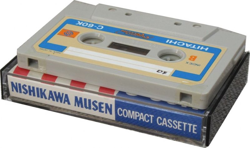 Compact Cassette Hitachi 60 "Nishikawa Musen" Type I Normal Japan