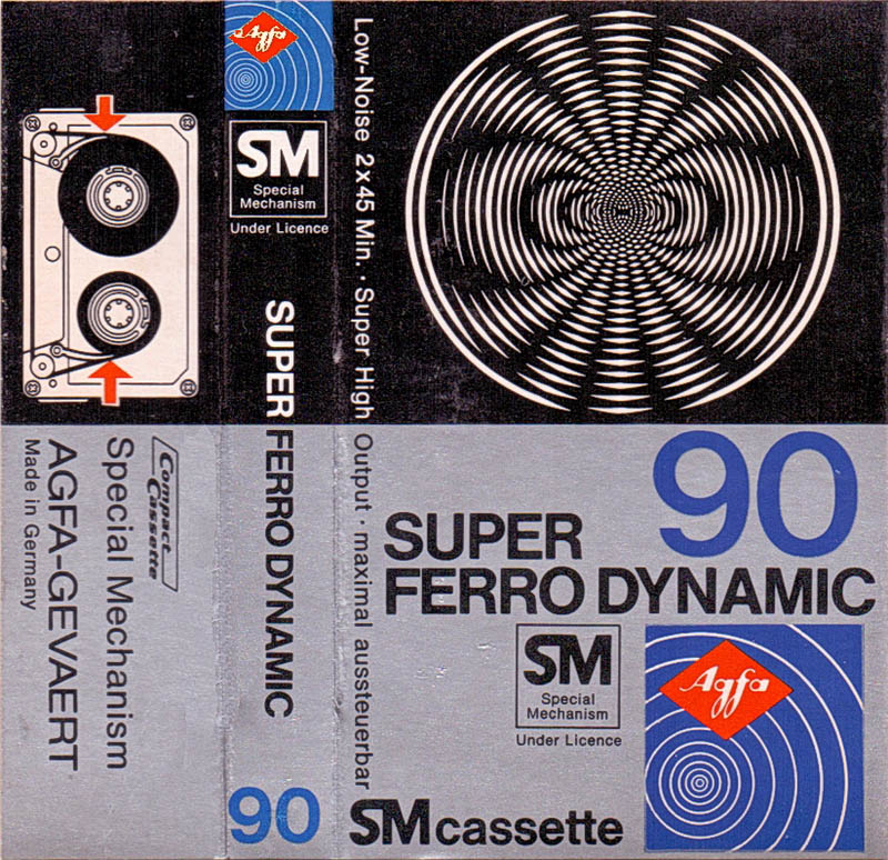Compact Cassette AGFA Super Ferro Dynamic 90 Type I Normal 1977 Europe