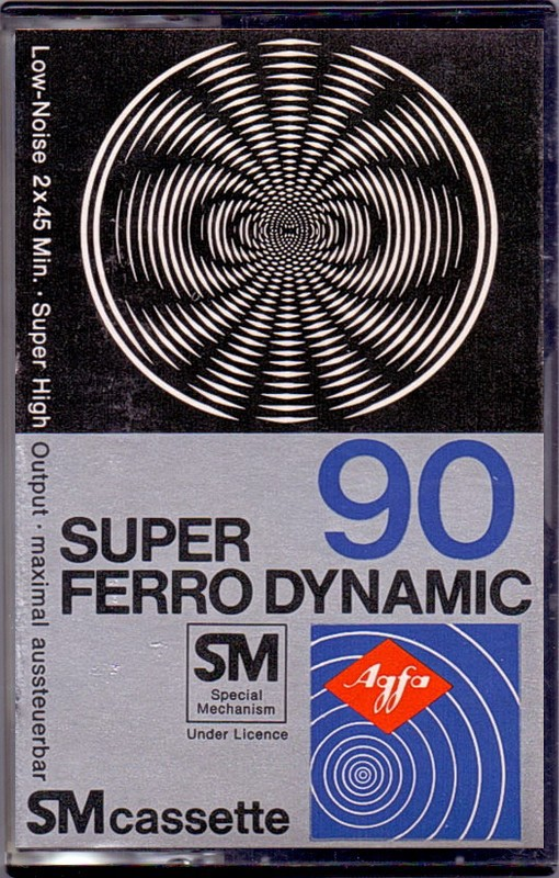 Compact Cassette AGFA Super Ferro Dynamic 90 Type I Normal 1977 Europe