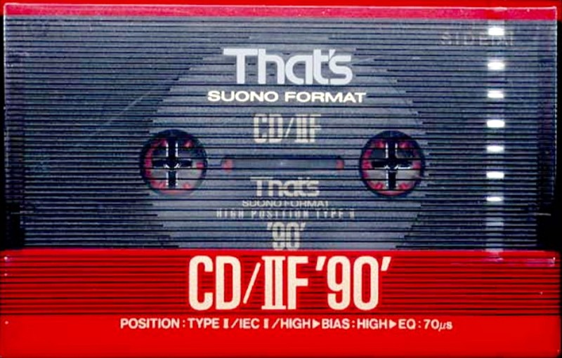 Compact Cassette Thats CD-IIF 90 Type II Chrome 1991 Europe