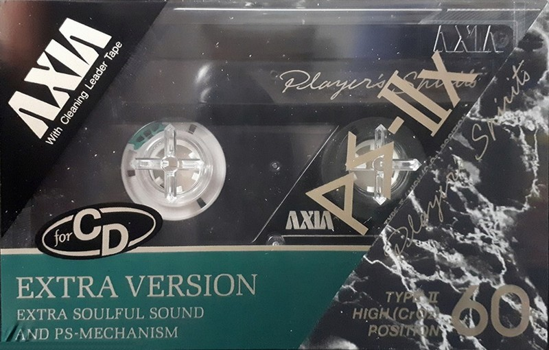 Compact Cassette AXIA PS-IIx 60 Type II Chrome 1989 Japan