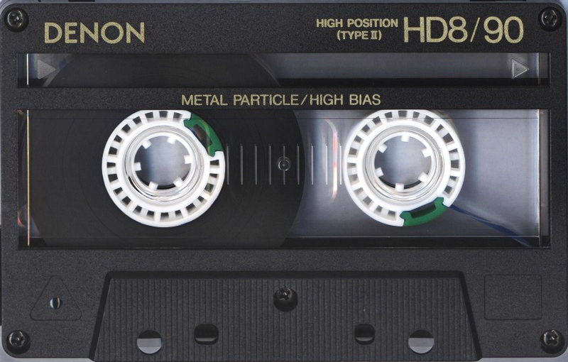 Compact Cassette Denon HD8 90 Type II Chrome 1988 USA