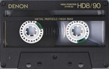 Compact Cassette Denon HD8 90 Type II Chrome 1988 USA