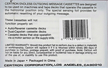 Compact Cassette Certron 30 Endless Cassette USA