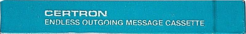 Compact Cassette Certron 30 Endless Cassette USA