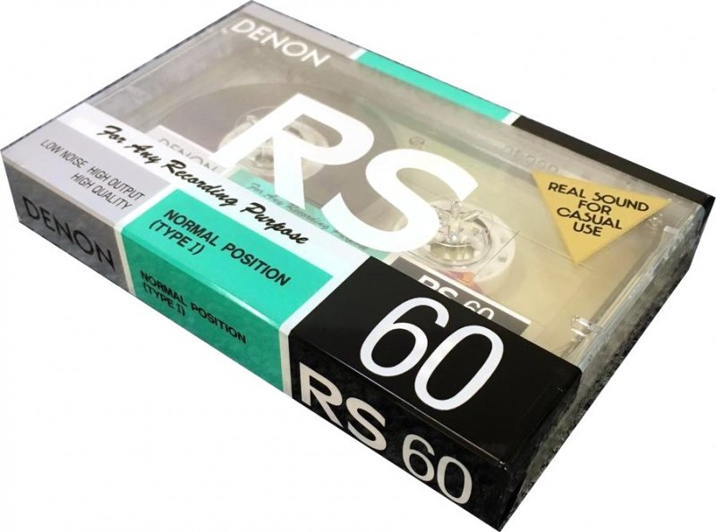 Compact Cassette Denon RS 60 "RS60W" Type I Normal 1991 Japan