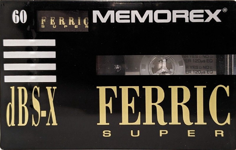 Compact Cassette Memorex dBS-X 60 Type I Normal 1992 UK