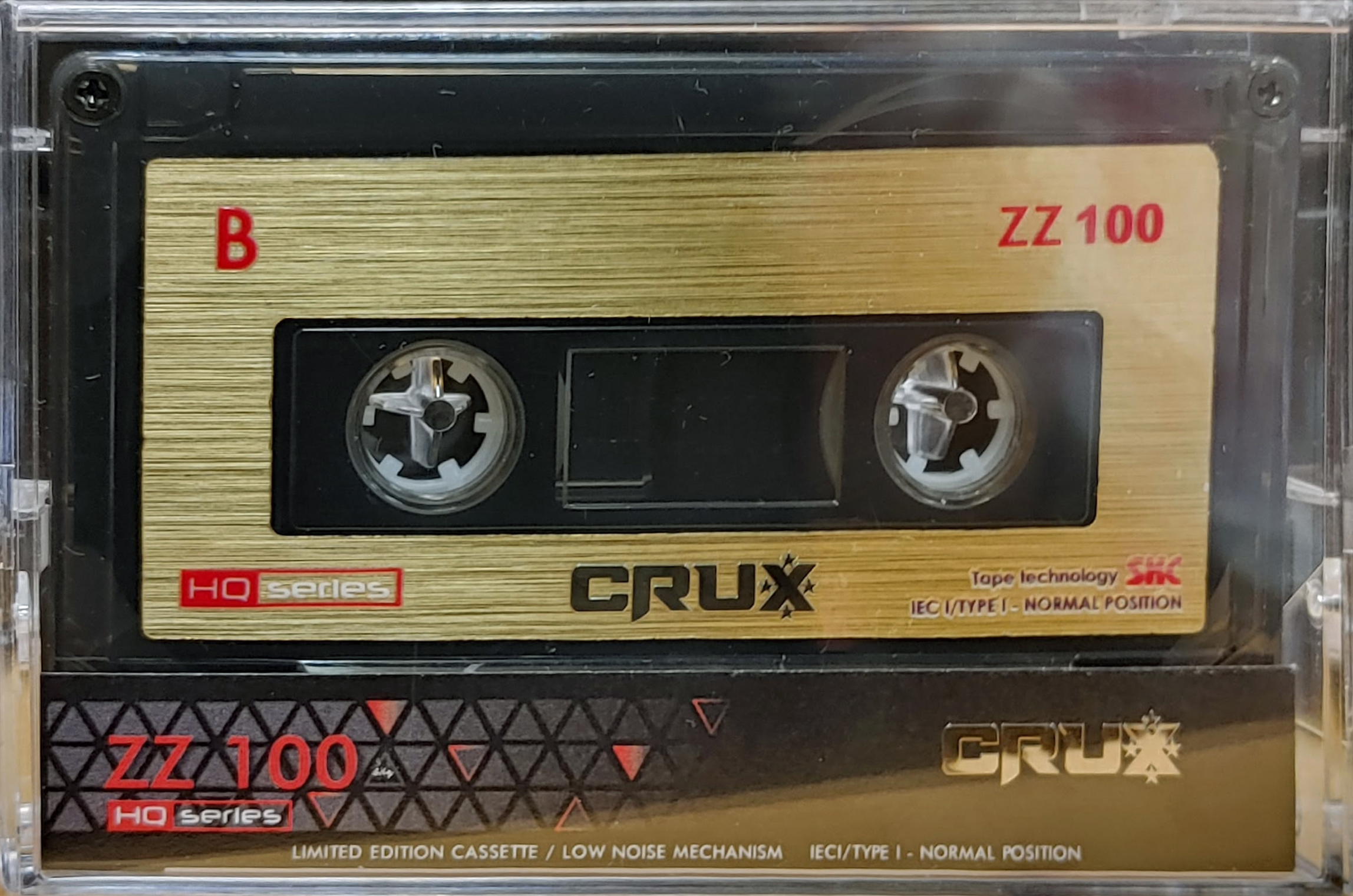 Compact Cassette CRUX ZZ 100 "HQ series" Type I Normal 2025 Worldwide