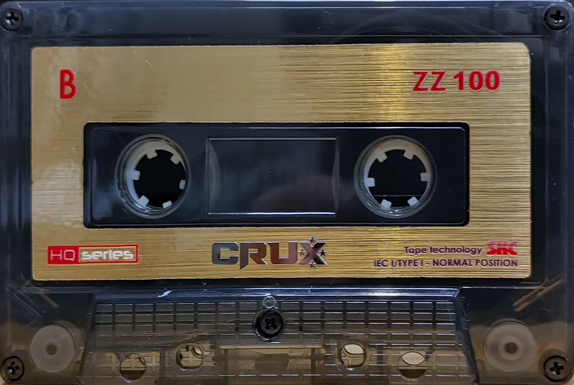 Compact Cassette CRUX ZZ 100 "HQ series" Type I Normal 2025 Worldwide