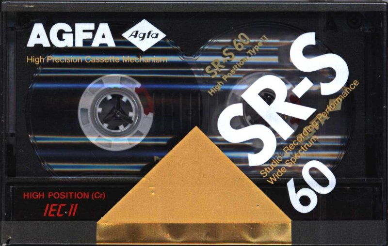 Compact Cassette AGFA SR-S 60 Type II Chrome 1989 Europe