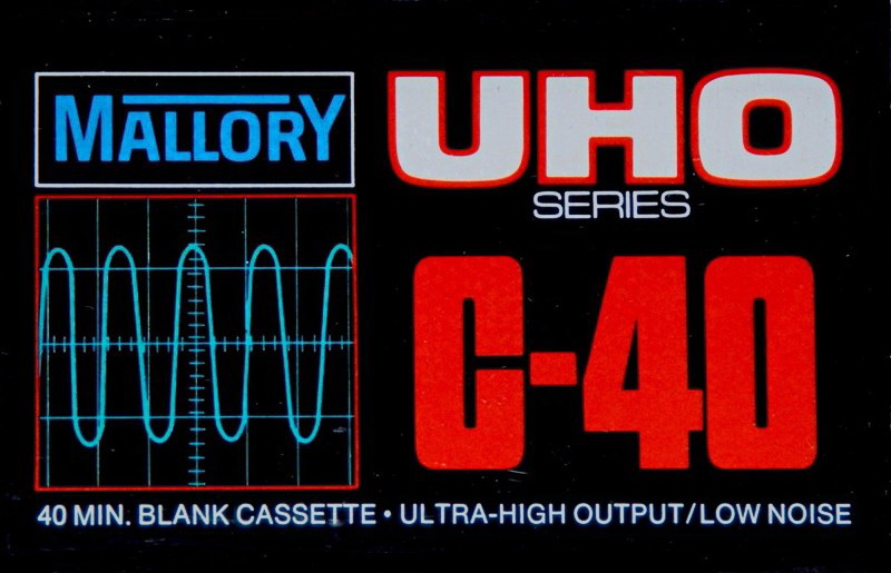 Compact Cassette Mallory UHO 40 Type I Normal USA