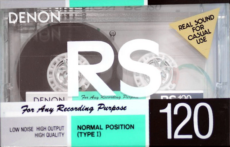 Compact Cassette Denon RS 120 Type I Normal 1990 Japan