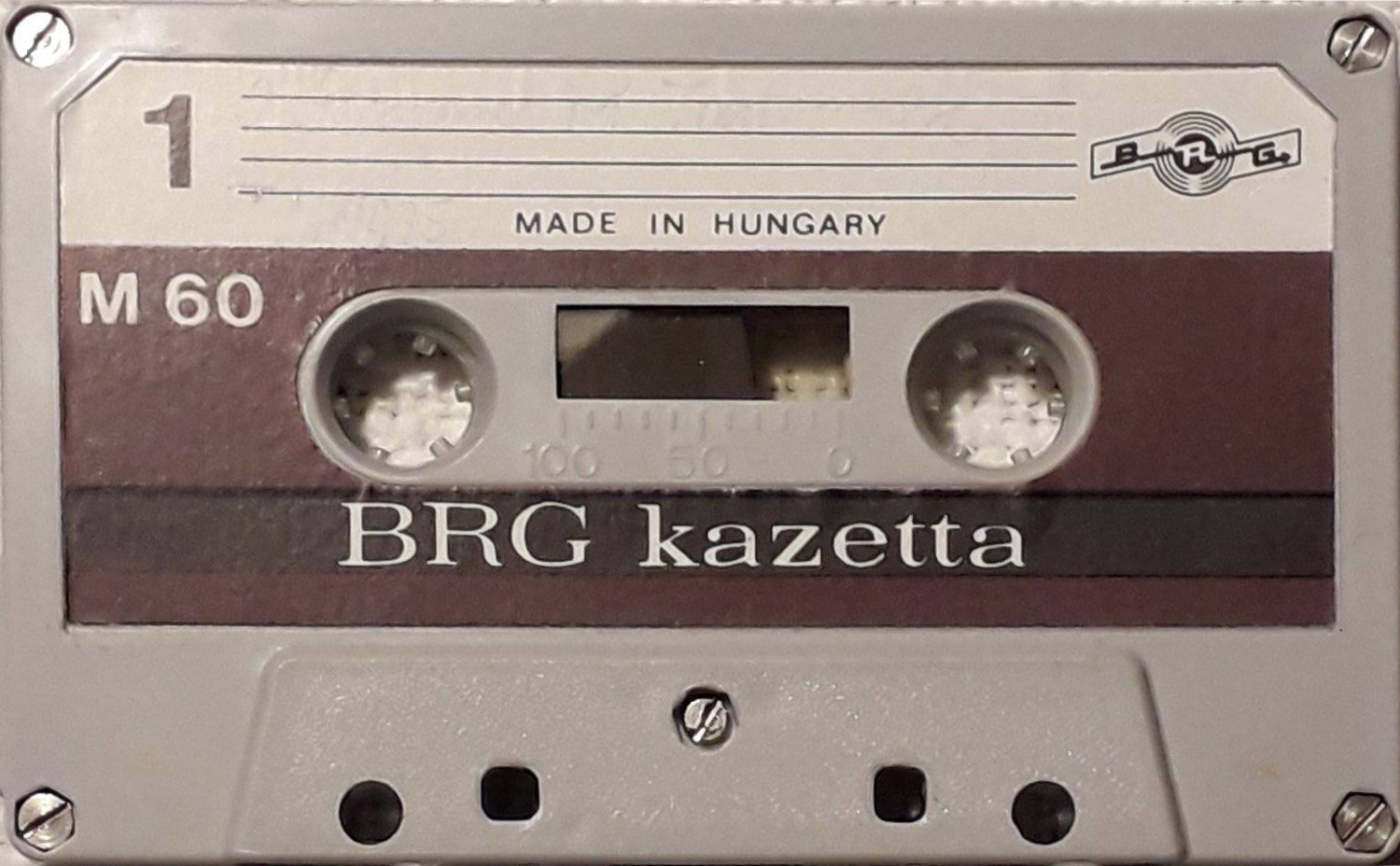 Compact Cassette BRG 60 "M 60" Type I Normal Hungary