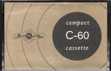 Compact Cassette BRG 60 "M 60" Type I Normal Hungary