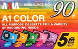 Compact Cassette AXIA A1 Color 90 Type I Normal 2012 China
