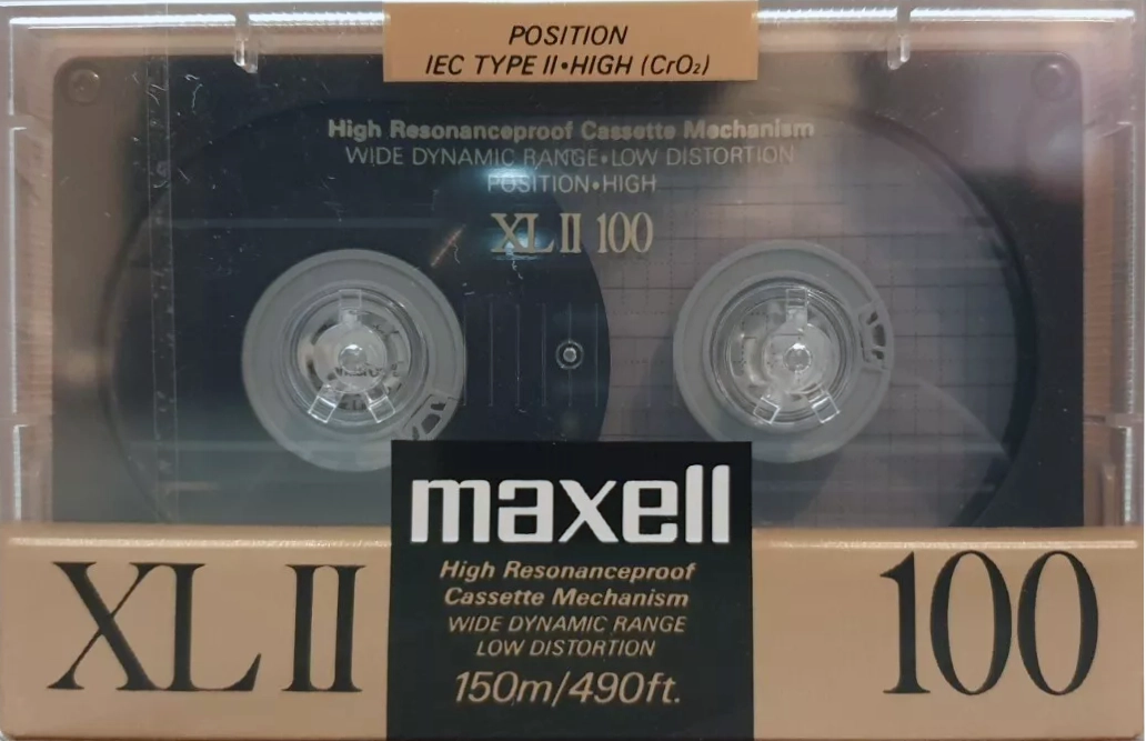 Compact Cassette Maxell XLII 100 Type II Chrome 1988 Europe