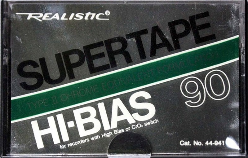 Compact Cassette SUPERTAPE HI-BIAS 90 Type II Chrome 1978 USA