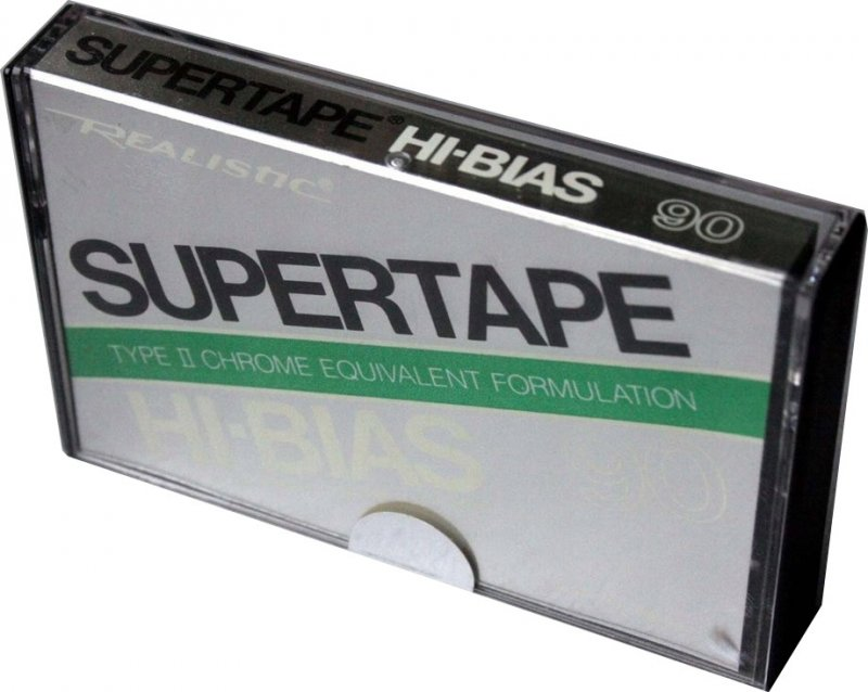 Compact Cassette SUPERTAPE HI-BIAS 90 Type II Chrome 1978 USA
